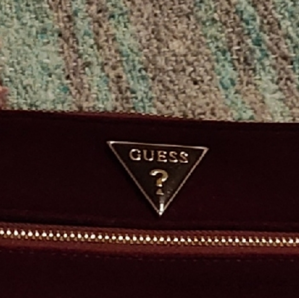 Guess Red Clutch Elegant Wristlet